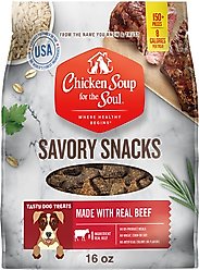 Chicken Soup for the Soul Savory Snacks Beef Dog Treat, 16-oz bag