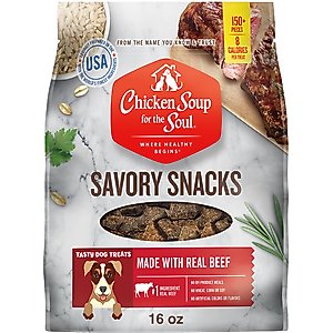 Chicken Soup for the Soul Savory Snacks Beef Dog Treat, 16-oz bag