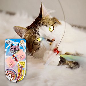 Necoichi Crinkly Critters Dancing Dragonfly Trio Cat Wand Toy