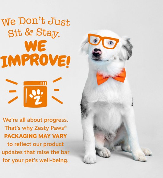 Zesty Paws 8-in-1 Bites Peanut Butter Flavored Soft Chews Multivitamin for Dogs