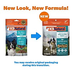 K9 Natural New Zealand Hoki & Beef Feast Grain-Free Freeze-Dried Dog Food Topper, 3.5-oz bag slide 2 of 9