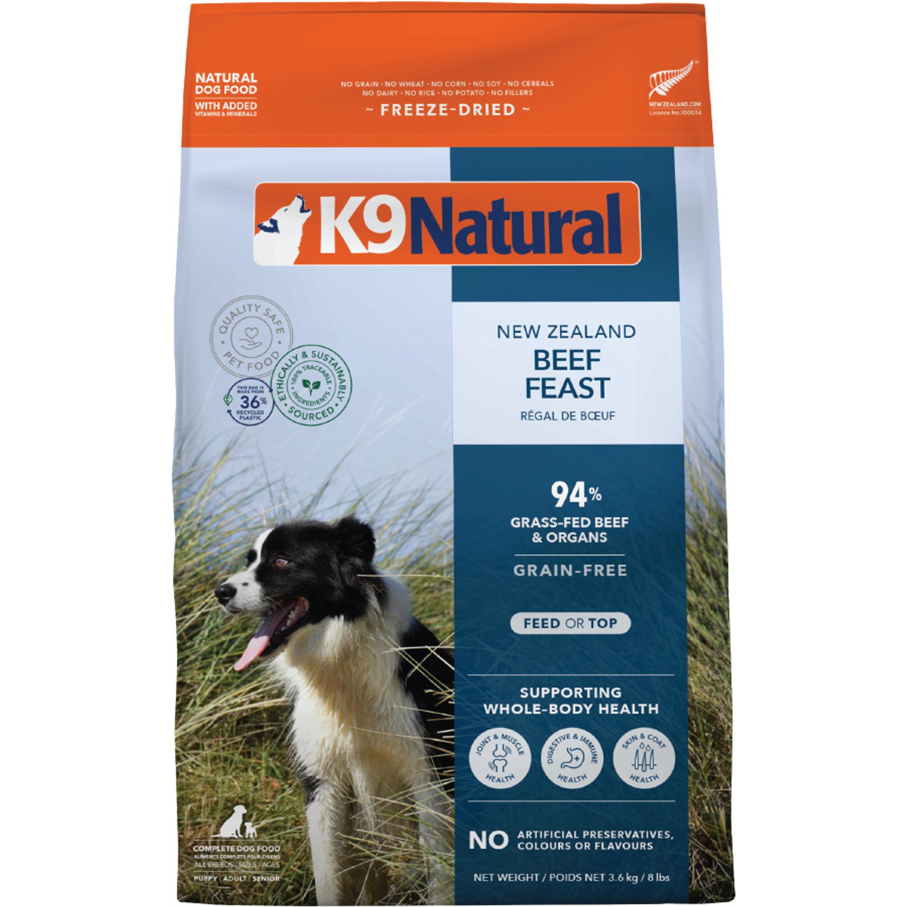 ドッグフード New Zealand Grass-Fed Lamb Feast K9 Natural New Zealand Grass-Fed Lamb Feast