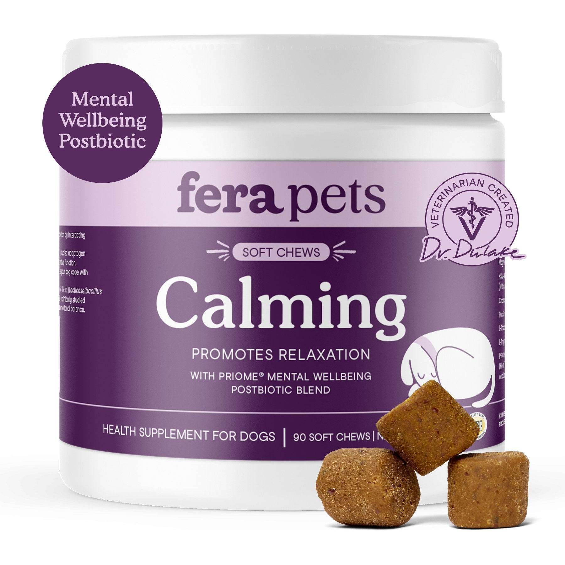 Fera Pets Calming Soft Chews Supplement for Dogs, 90 count