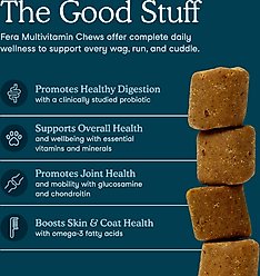 Fera Pets Multivitamin Soft Chews Supplement for Dogs, 90 count slide 2 of 8