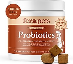 Fera Pets Probiotic Soft Chew Supplement for Dogs, 90 count
