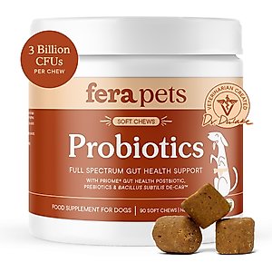 Fera Pets Probiotic Soft Chew Supplement for Dogs, 90 count