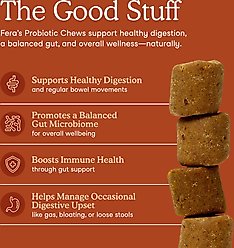 Fera Pets Probiotic Soft Chew Supplement for Dogs, 90 count slide 2 of 8