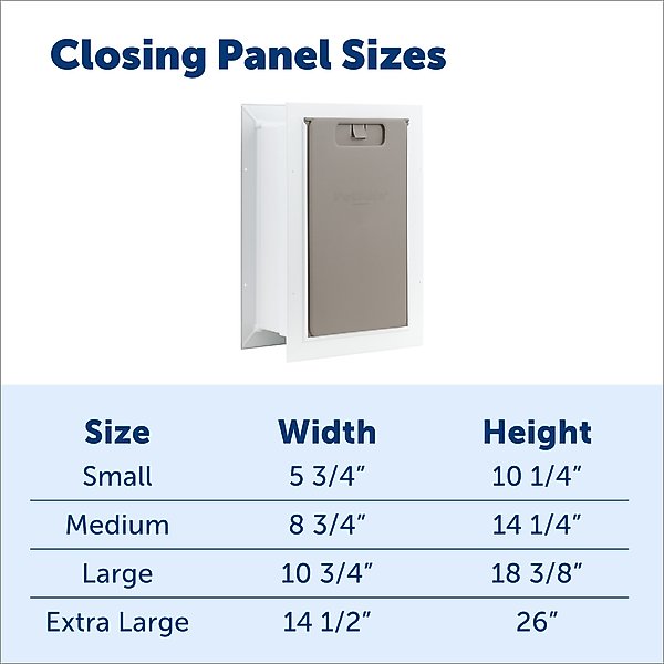 Show full view: PetSafe Closing Panel Dog & Cat Door Cover, Tan, Small slide 3 of 5
