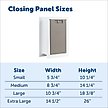 Show in main carousel: PetSafe Closing Panel Dog & Cat Door Cover, Tan, Small slide 3 of 5