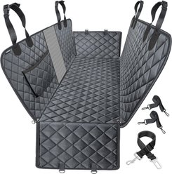 Katziela Compact Hammock Dog Car Seat Cover, Black
