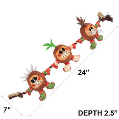 Show full view: Buckle-Down Moana Kakamora Coconut Monster Plush Rope Dog Toy slide 5 of 5