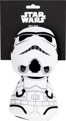 Show full view: Buckle-Down Star Wars Stormtrooper Big Head Pose Plush Dog Toy slide 3 of 4