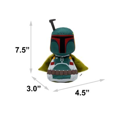 Show full view: Buckle-Down Star Wars Boba Fett Big Head Plush Dog Toy slide 4 of 4