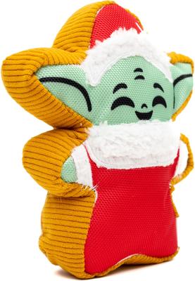 Show full view: Buckle-Down Christmas Star Wars Holiday Grogu Santa Cookie Plush Dog Toy slide 2 of 5