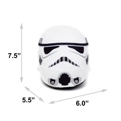 Show full view: Buckle-Down Star Wars Stormtrooper Helmet White Plush Dog Toy slide 4 of 4