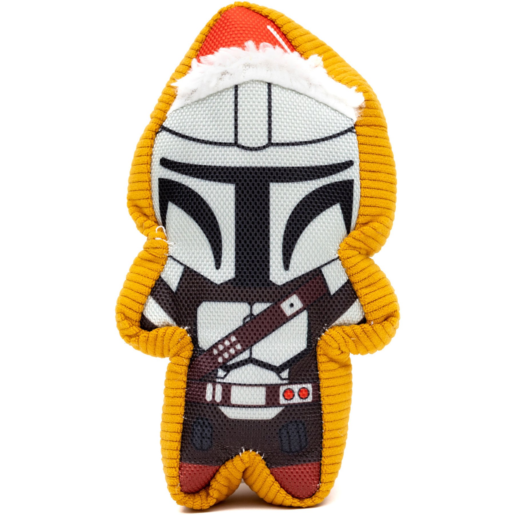 Buckle-Down Christmas Star Wars Holiday Mandalorian Santa Cookie Plush Dog Toy