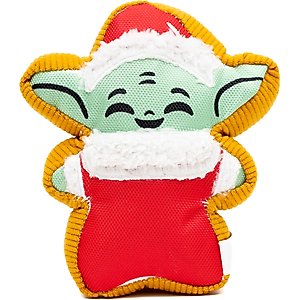 Buckle-Down Star Wars Holiday Grogu Santa Cookie Plush Dog Toy
