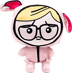 Buckle-Down A Christmas Story Ralphie Pink Bunny Pajamas Plush Dog Toy
