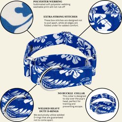 Country Brook Petz HossFit Jr Hawaiian Wide Martingale Dog Collar, Large, Royal Blue slide 2 of 9