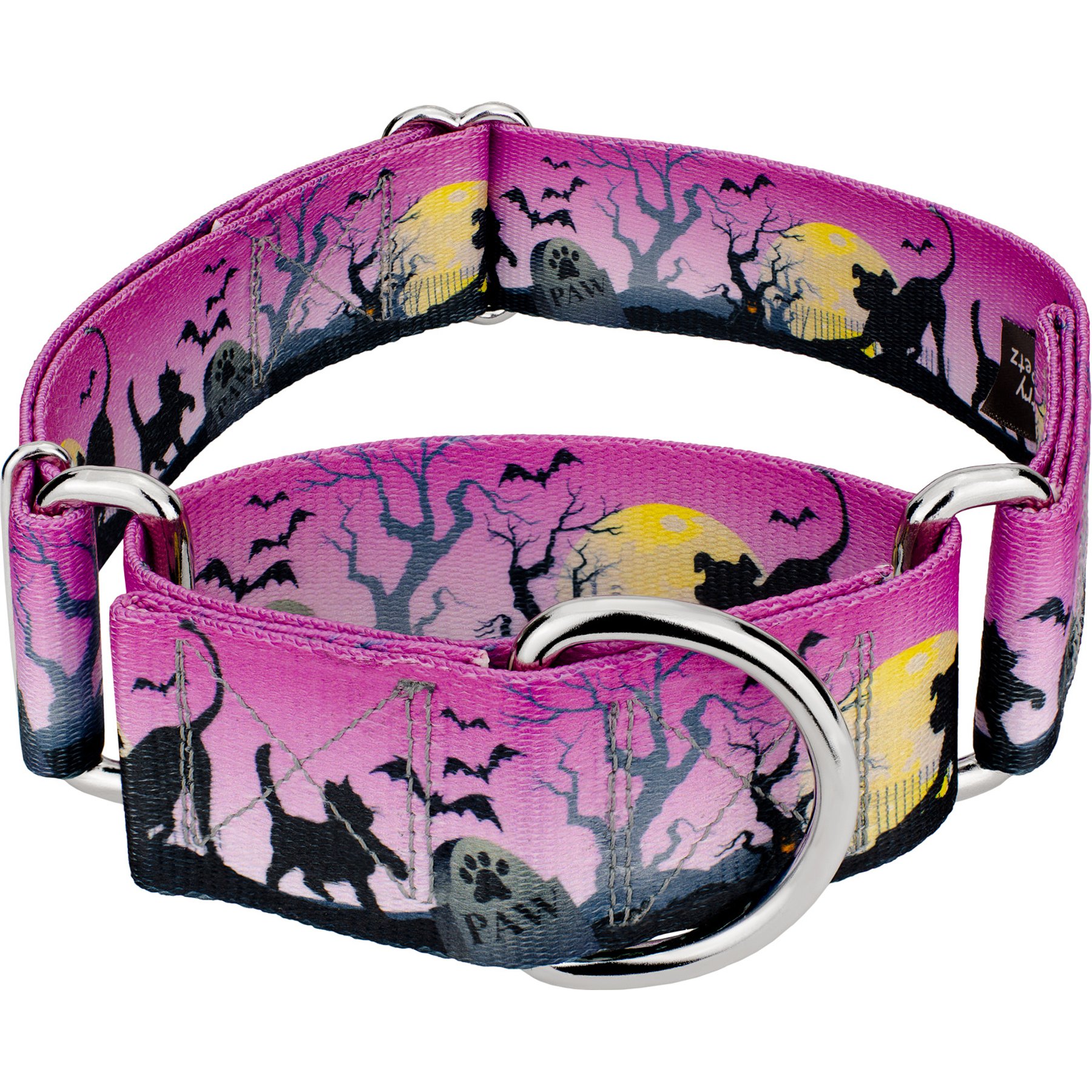 Country Brook Petz HossFit Jr Graveyard Wide Martingale Dog Collar, X-Large