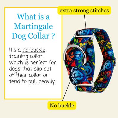 Show full view: Country Brook Petz HossFit Jr Potpourri Wide Martingale Dog Collar, Large slide 3 of 8