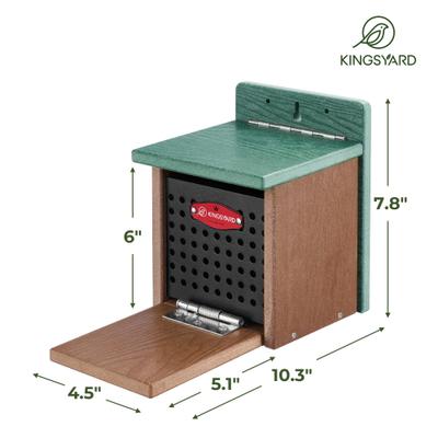 Show full view: Kingsyard Recycled Plastic Squirrel Feeder, Green slide 2 of 8