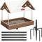 Show in main carousel: Kingsyard Adjustable Platform Outdoor Wild Bird Feeder, Brown slide 1 of 8