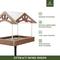 Show in main carousel: Kingsyard Adjustable Platform Outdoor Wild Bird Feeder, Brown slide 4 of 8