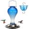 Show in main carousel: Kingsyard Glass Hummingbird Soda Bottle Feeder, Blue & White slide 1 of 10