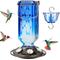 Show in main carousel: Kingsyard Glass Hummingbird Soda Bottle Feeder, Blue & White, 2 count slide 7 of 8