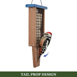 Kingsyard Recycled Plastic Bird Suet Feeder, Blue slide 2 of 8
