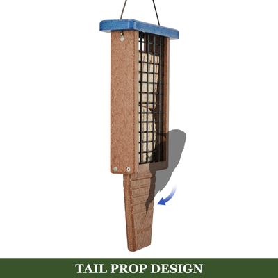 Show full view: Kingsyard Recycled Plastic Bird Suet Feeder, Blue slide 2 of 10