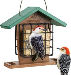 Kingsyard Recycled Plastic Bird Suet Feeder, Green