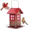 Show in main carousel: Kingsyard Small Bird House Bird Hopper Feeder, Red slide 1 of 8