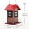 Show in main carousel: Kingsyard Small Bird House Bird Hopper Feeder, Black & Red slide 2 of 8