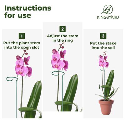 Show full view: Kingsyard 36-in Durable Bird Plant Support Stakes, Green, 20 count slide 5 of 10