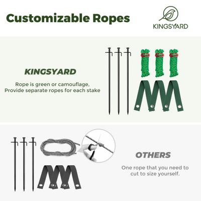 Show full view: Kingsyard Heavy Duty Tree Support Stakes, Black, Medium, 1 count slide 7 of 9