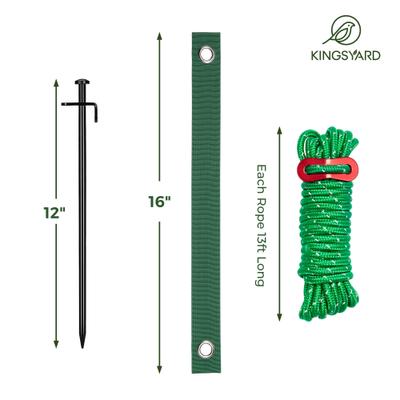 Show full view: Kingsyard Heavy Duty Tree Support Stakes, Black, Medium, 1 count slide 2 of 9