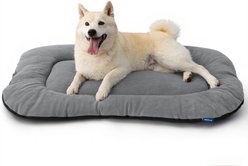 Bedsure Ultra Soft Fleece Thin Washable Dog Crate Mat, Light Grey, Large: 35-in L x 22-in W