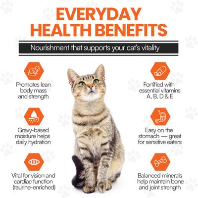 Show full view: Scoochie Pet Premium Gravy Chicken Stew Wet Cat Food Topping, 3.5-oz pouch, case of 8 slide 5 of 8