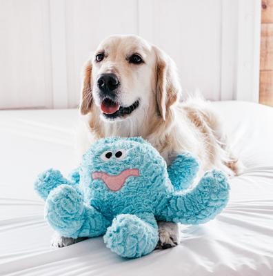 Show full view: Patchwork Pet Squeaky Pastel Octopus Dog Toy, 15-in slide 4 of 4