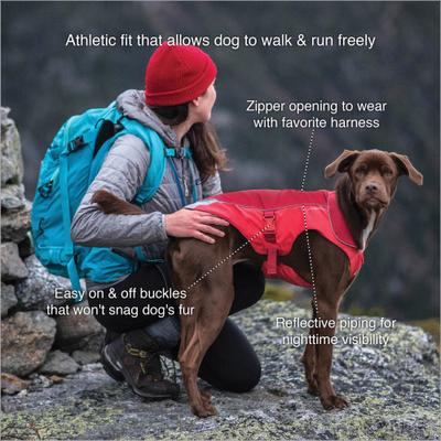 Show full view: Kurgo North Country Dog Coat, Red, Small slide 2 of 12