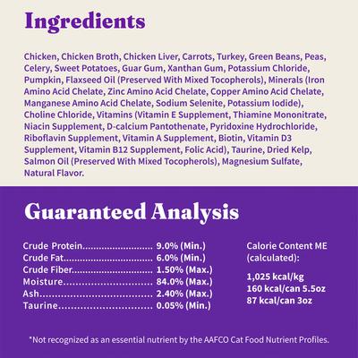 Show full view: Halo Chicken Recipe Adult Grain-Free Soft Pate Wet Cat Food, 5.5-oz can, case of 12 slide 6 of 8