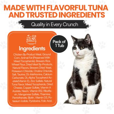 Show full view: Scoochie Pet Sensations Tuna Filled Crunchy Cat Treats, 8.8-oz tub, 1 count slide 8 of 8