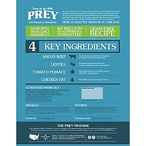 Taste of the Wild PREY Angus Beef Recipe Limited Ingredient Recipe Dry Dog Food, 25-lb bag