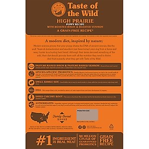 Taste of the Wild High Prairie Puppy Formula Grain-Free Dry Dog Food, 28-lb bag