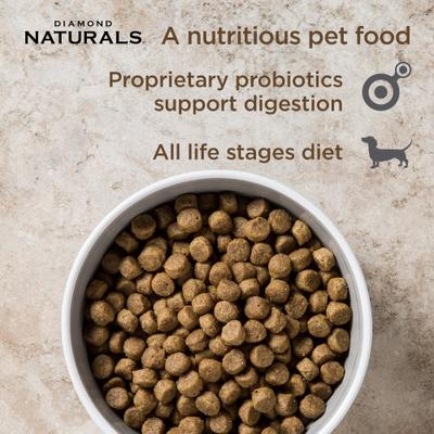Show full view: Diamond Naturals Chicken & Rice Formula All Life Stages Dry Dog Food, 40-lb bag slide 4 of 8