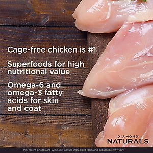 Diamond Naturals Chicken & Rice Formula All Life Stages Dry Dog Food, 40-lb bag