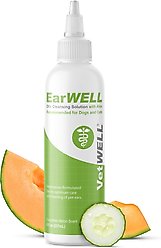 VetWELL EarWELL Otic Cleansing Solution with Aloe Cucumber Melon Scent Dog & Cat Ear Solution, 8-fl oz bottle