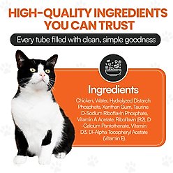 Scoochie Pet Squeeze-Up Creamy Irresistible Real Chicken Grain-Free Puree Lickable Cat Treats, 0.5-oz tube, case of 320 slide 2 of 6